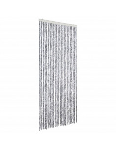 Zanzariera Bianco e Grigio 100x220 cm Ciniglia 2