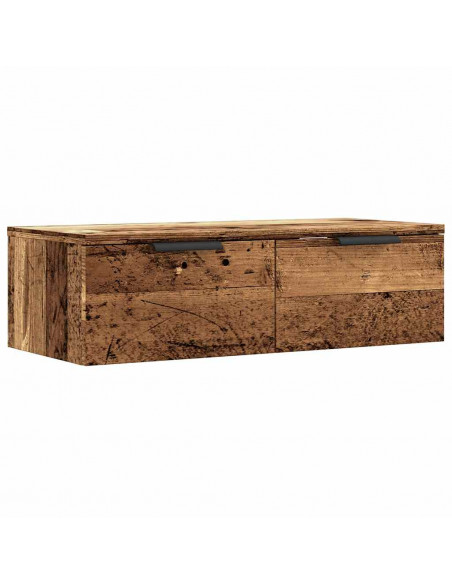 Armadietto a Muro Rovere Artigianale 68x30x20 cm in Truciolato