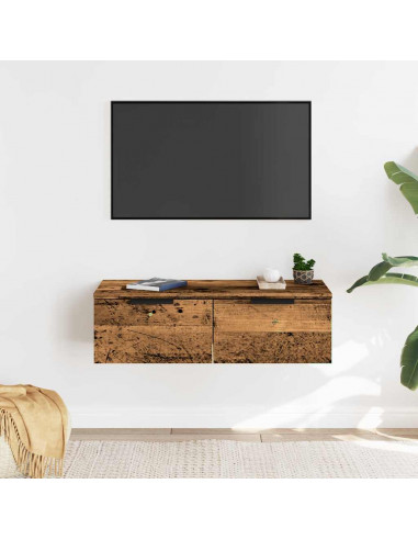 Armadietto a Muro Rovere Artigianale 68x30x20 cm in Truciolato