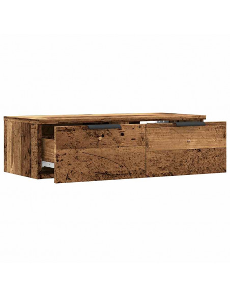 Armadietto a Muro Rovere Artigianale 68x30x20 cm in Truciolato