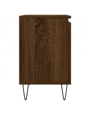 Comodino Rovere Marrone 40x30x50 cm in Legno Multistrato