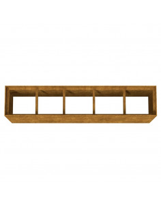 Fioriera Rialzata da Giardino 200x40x80 cm in Acciaio Corten