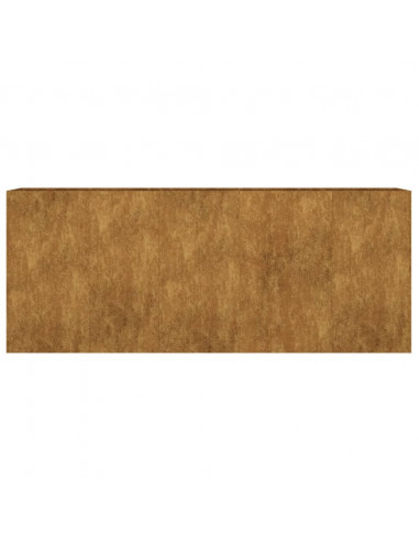 Fioriera Rialzata da Giardino 200x40x80 cm in Acciaio Corten