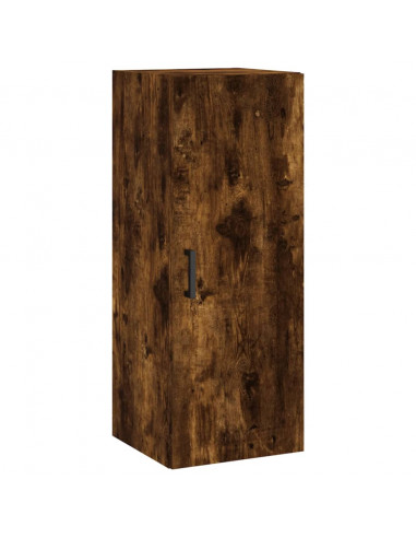 Credenza Rovere Fumo 34,5x34x180 cm in Legno Multistrato