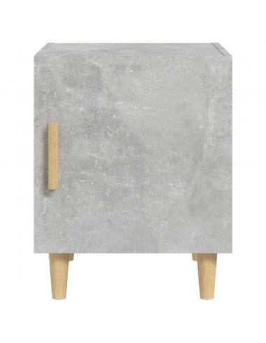 Comodino Grigio Cemento in Legno Multistrato