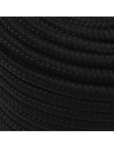 Corda da Lavoro Nera 14 mm 100 m in Poliestere