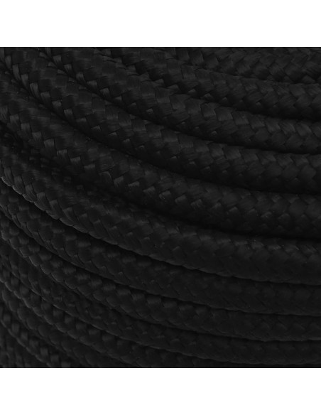 Corda da Lavoro Nera 14 mm 100 m in Poliestere
