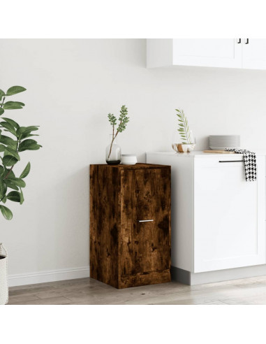 Armadietto da Farmacia Rovere Fumo 40x41x77,5 cm in Truciolato
