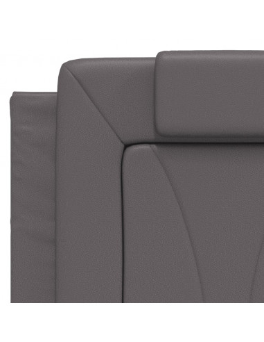 Giroletto con Testiera Crema 140x190 cm in Similpelle