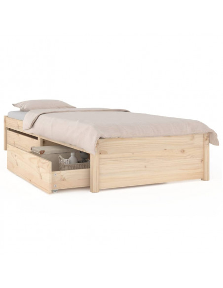 Giroletto con Cassetti 75x190 cm Small Single