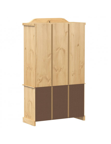 Vetrina Corona 103,5x42x180 cm in Legno Massello di Pino