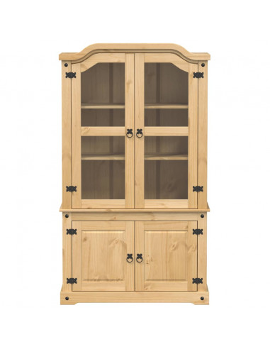 Vetrina Corona 103,5x42x180 cm in Legno Massello di Pino