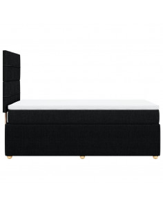 Giroletto a Molle con Materasso Nero 90x190 cm in Tessuto 2