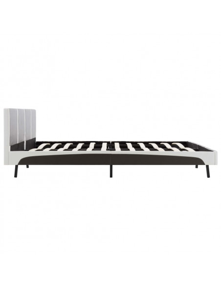 Giroletto Grigio e Bianco in Similpelle 180x200 cm