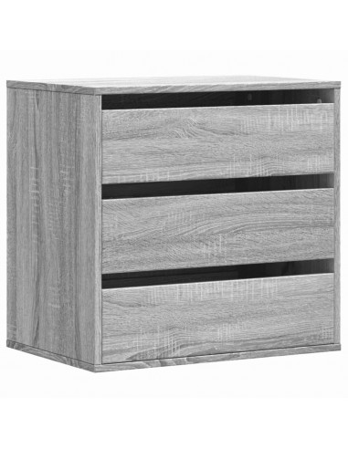 Cassettiera Angolare Grigio Sonoma 60x41x58cm Legno Multistrato