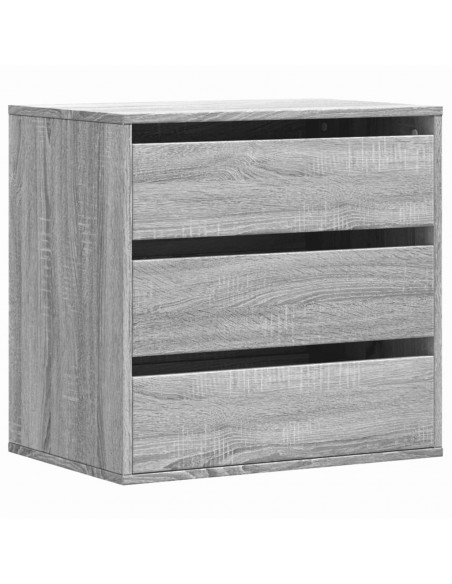 Cassettiera Angolare Grigio Sonoma 60x41x58cm Legno Multistrato