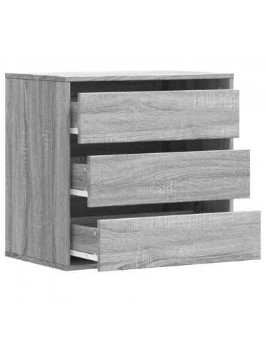 Cassettiera Angolare Grigio Sonoma 60x41x58cm Legno Multistrato