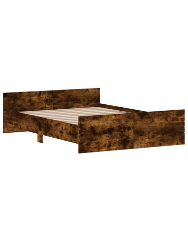 Giroletto con Testiera e Pediera Rovere Fumo 140x190 cm