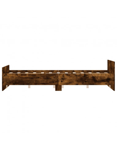 Giroletto con Testiera e Pediera Rovere Fumo 140x190 cm