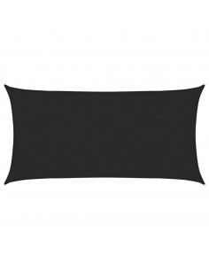 Vela Parasole 160 g/m² Nera 2,5x5 m in HDPE 2