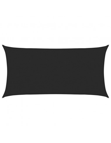 Vela Parasole 160 g/m² Nera 2,5x5 m in HDPE