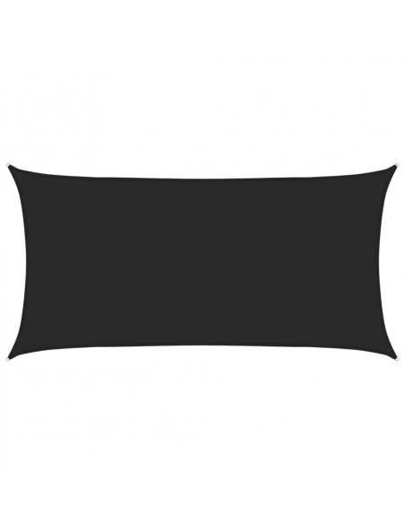 Vela Parasole 160 g/m² Nera 2,5x5 m in HDPE
