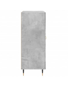 Credenza Grigio Cemento 69,5x34x90 cm in Legno Multistrato 2