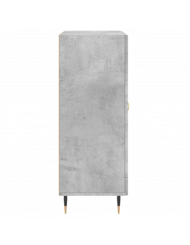 Credenza Grigio Cemento 69,5x34x90 cm in Legno Multistrato