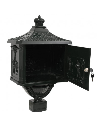 Cassetta della Posta in Alluminio Inossidabile Vintage Verde