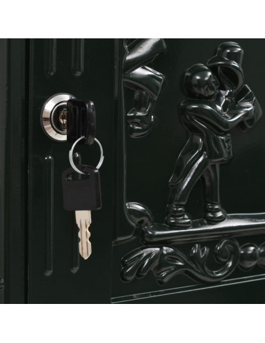 Cassetta della Posta in Alluminio Inossidabile Vintage Verde