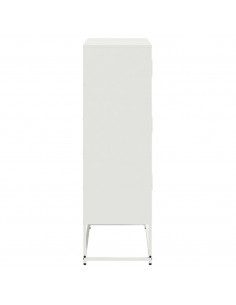 Credenza Bianca 68,5x38,5x123,5 in Acciaio 2