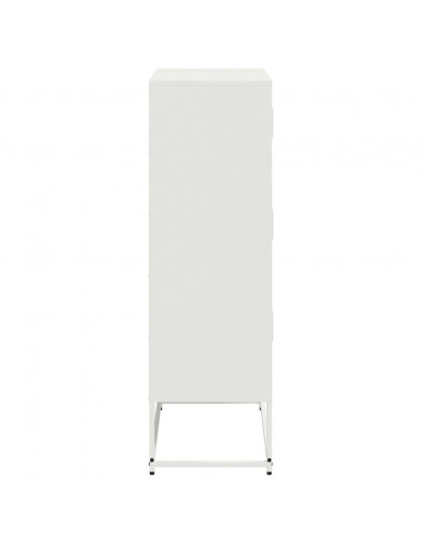 Credenza Bianca 68,5x38,5x123,5 in Acciaio
