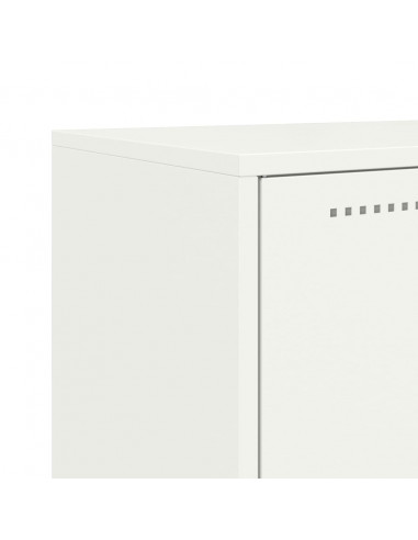 Credenza Bianca 68,5x38,5x123,5 in Acciaio