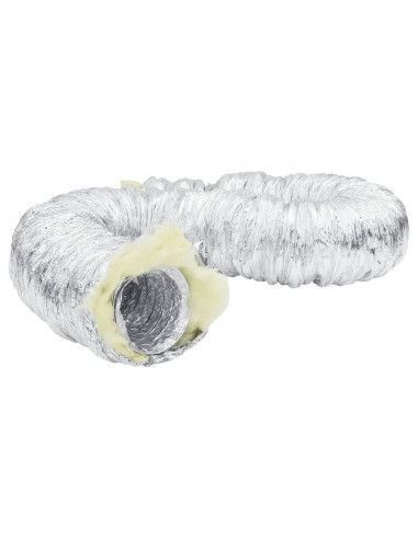 Condotto di Ventilazione Isolato in Alluminio 6m Ø12,5cm