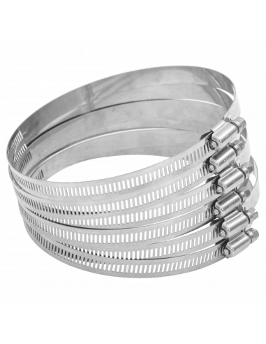 Fascette Stringitubo 6pz 91-140 mm in Acciaio Inox 304