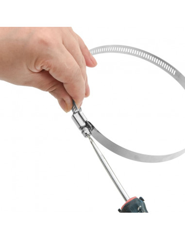 Fascette Stringitubo 6pz 91-140 mm in Acciaio Inox 304