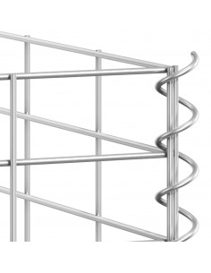 Fioriere Rialzate a Gabbione 3 pz 30x30x200 cm in Ferro