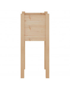 Fioriere da Giardino 2 pz 31x31x70 cm in Legno Massello di Pino