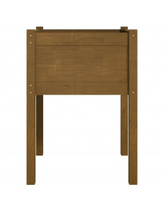 Fioriere da Giardino 2 pz Miele 50x50x70 cm Massello di Pino