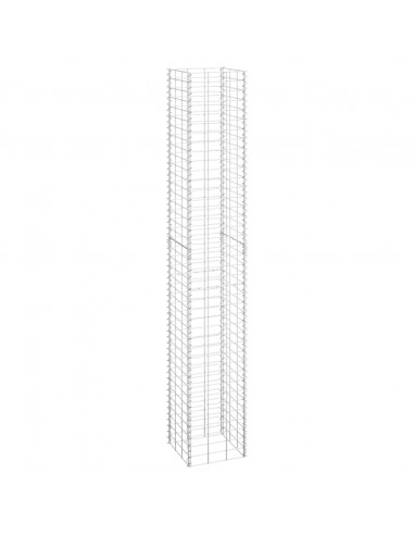 Fioriere Rialzate a Gabbione 3 pz 30x30x200 cm in Ferro