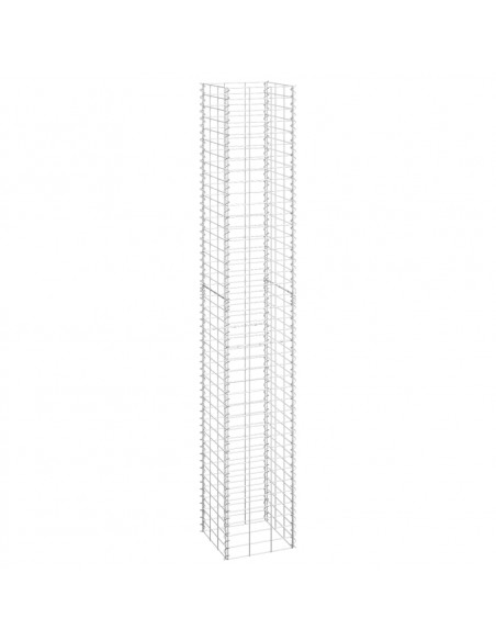Fioriere Rialzate a Gabbione 3 pz 30x30x200 cm in Ferro