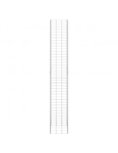 Fioriere Rialzate a Gabbione 3 pz 30x30x200 cm in Ferro