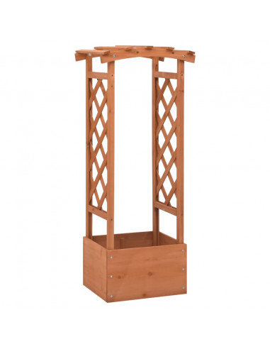 Fioriera a Traliccio con Arco 49x39x117 cm in Legno di Abete