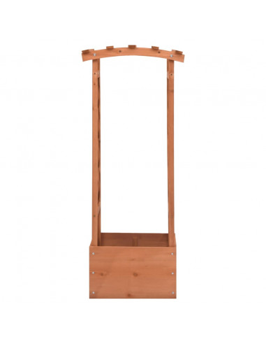 Fioriera a Traliccio con Arco 49x39x117 cm in Legno di Abete