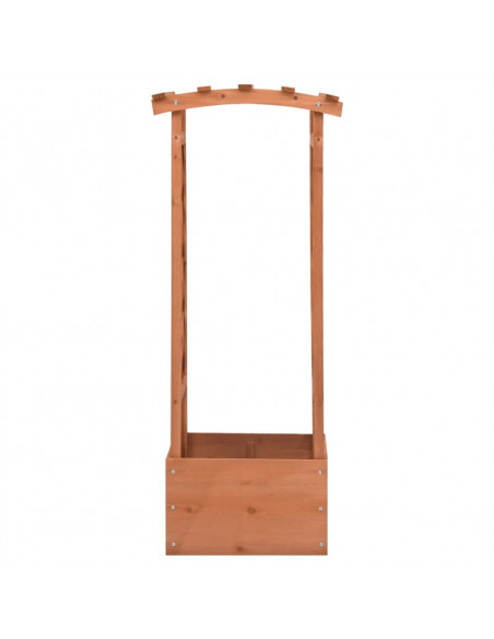 Fioriera a Traliccio con Arco 49x39x117 cm in Legno di Abete