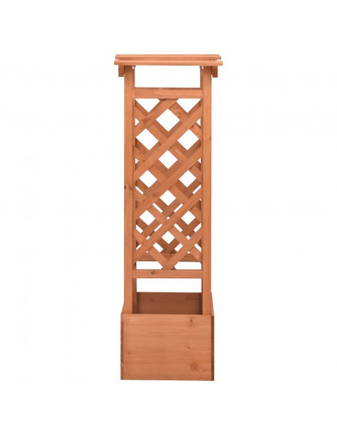 Fioriera a Traliccio con Arco 49x39x117 cm in Legno di Abete