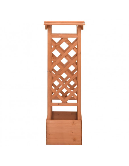 Fioriera a Traliccio con Arco 49x39x117 cm in Legno di Abete