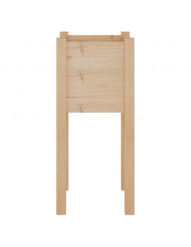 Fioriera da Giardino 31x31x70 cm in Legno Massello di Pino