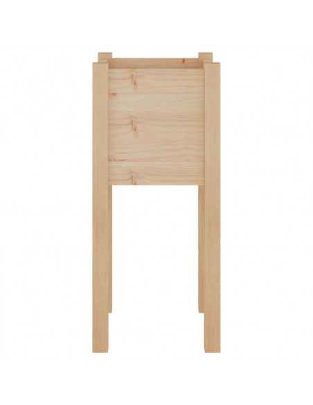 Fioriera da Giardino 31x31x70 cm in Legno Massello di Pino
