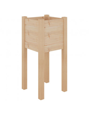 Fioriere da Giardino 2 pz 31x31x70 cm in Legno Massello di Pino